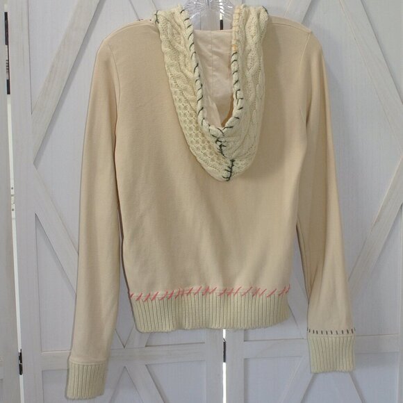 Free People Mixed Media Wool Blend Hooded Sweater - Picture 2 of 7